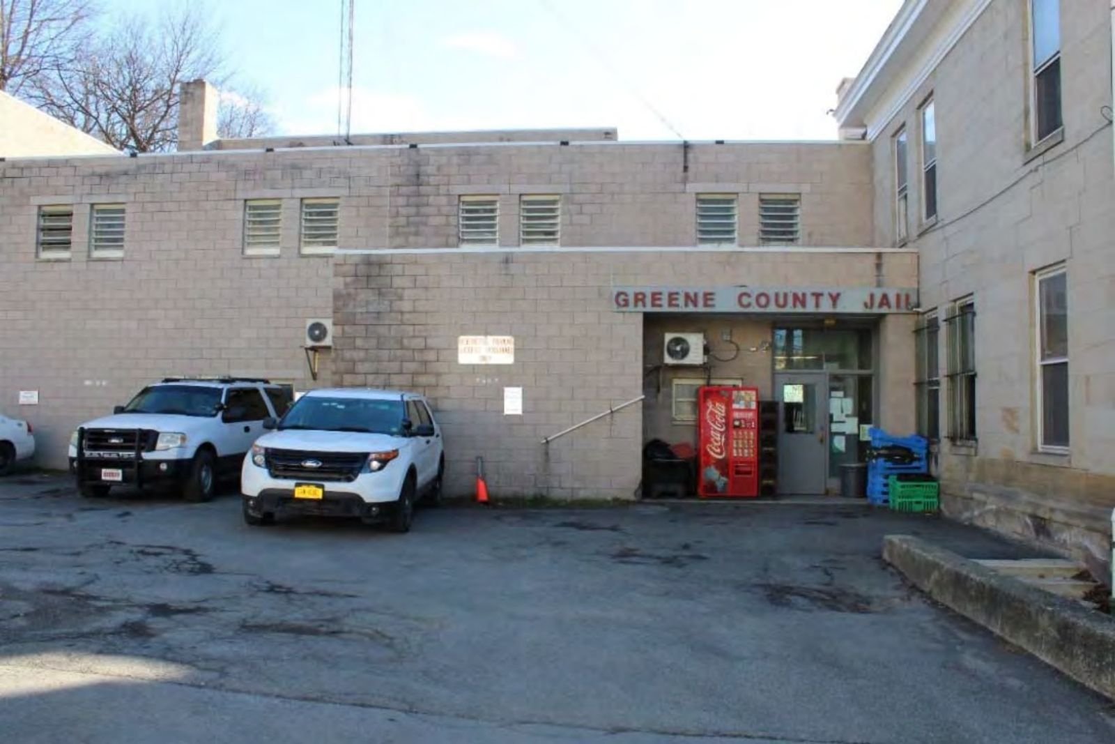 Main entrance to the jail and D Block, facing south.
