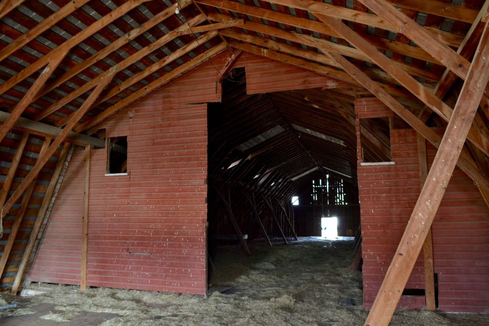 Second story looking east toward the western addition.