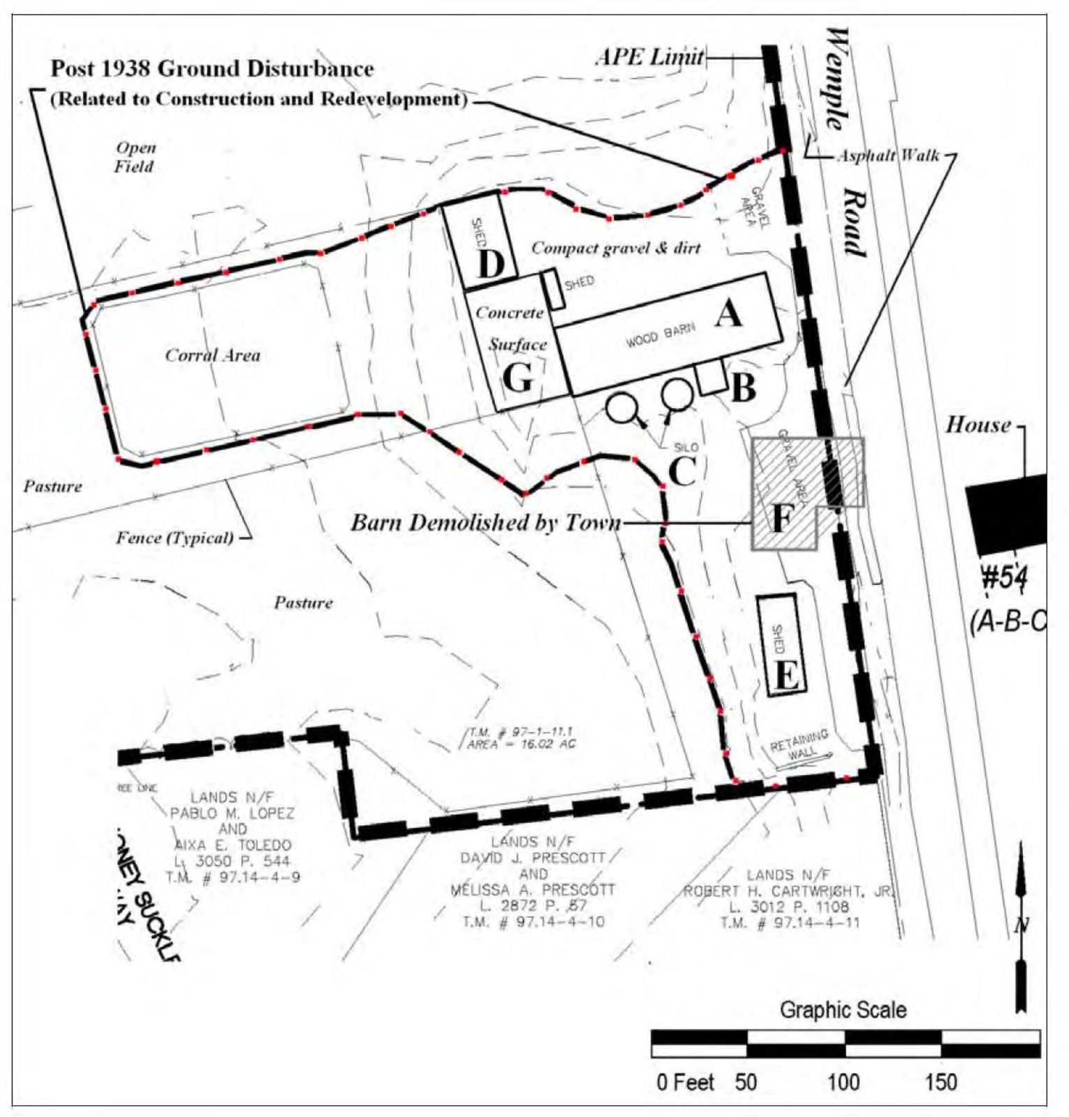 Map of the farm infrastructure (adapted from ARCH TECH 2015).